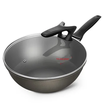Aluminum Alloy Woks with Stand Glass Lid Lightweight Nonstick Stir-Fry Wok Ergonomic Handle Scratch-Resistant 32cm
Aluminum Alloy Woks with Stand Glass Lid Lightweight Nonstick Stir-Fry Wok Ergonomic Handle Scratch-Resistant 32cm