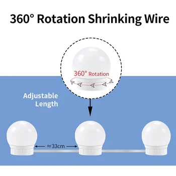 10Pcs LEDs Bulb Dimmable 3 Mode USB Vanity Mirror Lamp Kit Lens Light Dresser Lamps
10Pcs LEDs Bulb Dimmable 3 Mode USB Vanity Mirror Lamp Kit Lens Light Dresser Lamps