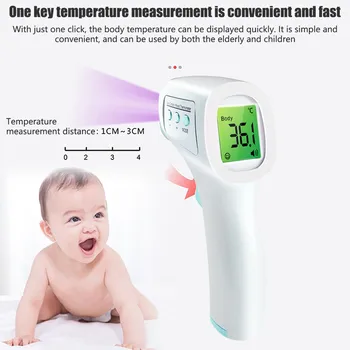 LCD Digital Non-Contact IR Infrared Thermometer Multifunction Forehead Body Temperature Measurement Tool Fast delivery
LCD Digital Non-Contact IR Infrared Thermometer Multifunction Forehead Body Temperature Measurement Tool Fast delivery