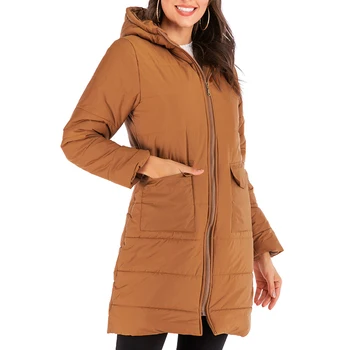 Fashion Women Winter Long Sleeve Zipper Pockets Plus Size Thick Warm Cotton Coat Winter Women Jacket Womens Parka 
Fashion Women Winter Long Sleeve Zipper Pockets Plus Size Thick Warm Cotton Coat Winter Women Jacket Womens Parka