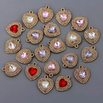 10Pieces Charms 4 Colors Exquisite Shining Heart Shape Crystal Rhinestone Pendant Wholesale For Necklace Jewelry Making Supplies
10Pieces Charms 4 Colors Exquisite Shining Heart Shape Crystal Rhinestone Pendant Wholesale For Necklace Jewelry Making Supplies