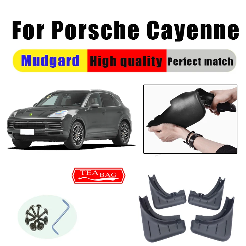 

Mud Flaps For Porsche Cayenne 2007-2020 Mudguards Fenders Splash Guards Car Accessories Auto Styline 4 PCS