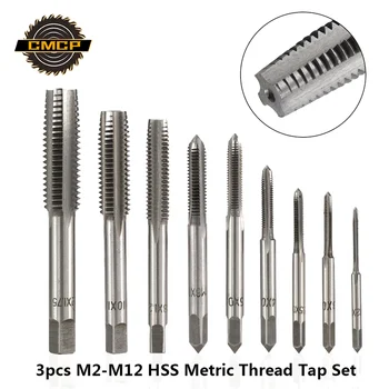 3pcs M2 M2.5 M3 M3.5 M4 M5 M6 M8 M10 M12 Metric Thread Taps HSS Screw Tap Drill Bit Set Straight Flute Plug Taps Hand Tools
3pcs M2 M2.5 M3 M3.5 M4 M5 M6 M8 M10 M12 Metric Thread Taps HSS Screw Tap Drill Bit Set Straight Flute Plug Taps Hand Tools