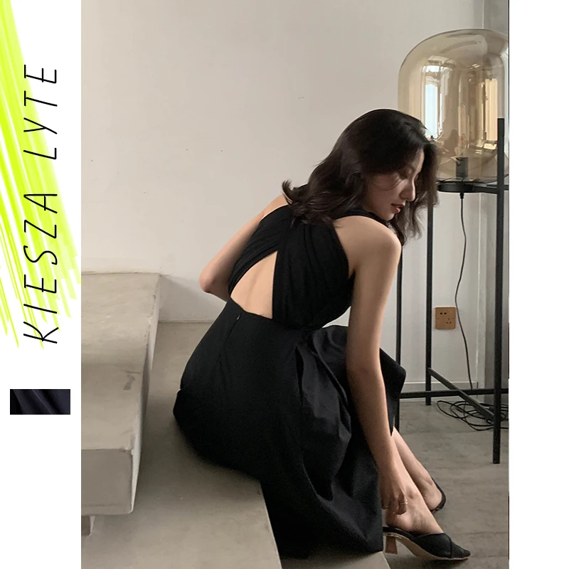 Women's dress 2020 Summer Fashion Ladies Solid Black Backless Bodycon Dresses Vacation Boho Sundress Female Vestidos
Women's dress 2020 Summer Fashion Ladies Solid Black Backless Bodycon Dresses Vacation Boho Sundress Female Vestidos