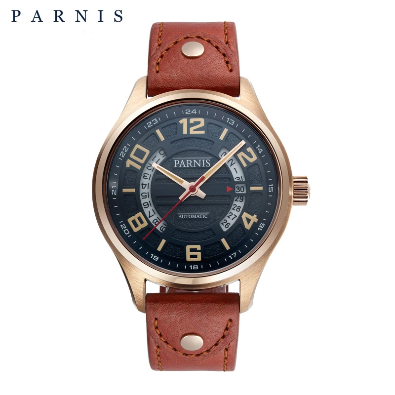 Parnis 43mm Casual Men's Automatic Mechanical Watches 10ATM Luminous Waterproof Calendar Men Mechanical Military Wrist Watch
Parnis 43mm Casual Men's Automatic Mechanical Watches 10ATM Luminous Waterproof Calendar Men Mechanical Military Wrist Watch