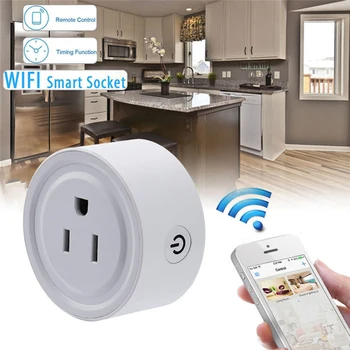 Smart Wifi Power Socket Wireless Plug Timer Switch Wall US Plug Phone Wireless App Remote Control for Home Appliance
Smart Wifi Power Socket Wireless Plug Timer Switch Wall US Plug Phone Wireless App Remote Control for Home Appliance