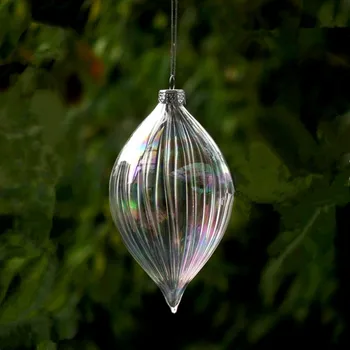 100pcs/pack 7*13cm Lustre Pearl Striped Cone Shaped Pendant Home Decoration Gift Christmas Tree Hanging Glass Ball
100pcs/pack 7*13cm Lustre Pearl Striped Cone Shaped Pendant Home Decoration Gift Christmas Tree Hanging Glass Ball