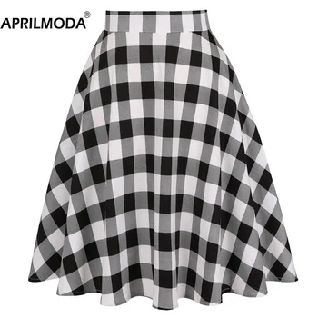 Retro Vintage Casual Women Skirts A-Line High Waist Pinup Rocabilly Full Cycle Big Swing Party 50s 60s 1950s Women's Midi Skirts 
Retro Vintage Casual Women Skirts A-Line High Waist Pinup Rocabilly Full Cycle Big Swing Party 50s 60s 1950s Women's Midi Skirts
