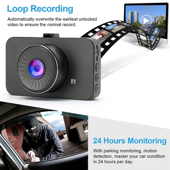 1080P Full HD Video Car Wide Angle Motion Detection Night Vision G Sensor Recorder Dash Cam IPS Screen DVR Parking Monitor
1080P Full HD Video Car Wide Angle Motion Detection Night Vision G Sensor Recorder Dash Cam IPS Screen DVR Parking Monitor
