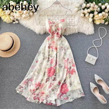 Print Floral Beach Style Dress V Neck High Waist Sexy Vestido Bohemian Bandage Elegant Summer 2020 Dresses Women 14286 
Print Floral Beach Style Dress V Neck High Waist Sexy Vestido Bohemian Bandage Elegant Summer 2020 Dresses Women 14286