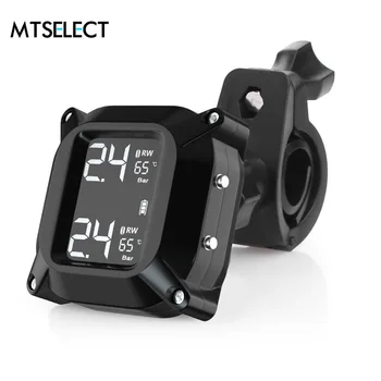 M3 Waterproof Motorcycle Real Time Tire Pressure Monitoring System TPMS Wireless LCD Display External Sensors
