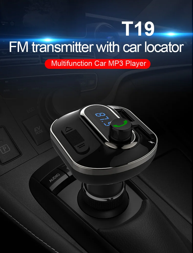 Car Charger with FM Transmitter Bluetooth Receiver Audio MP3 Player TF Card U-disk Car Kit Dual USB Car Phone Charger
Car Charger with FM Transmitter Bluetooth Receiver Audio MP3 Player TF Card U-disk Car Kit Dual USB Car Phone Charger