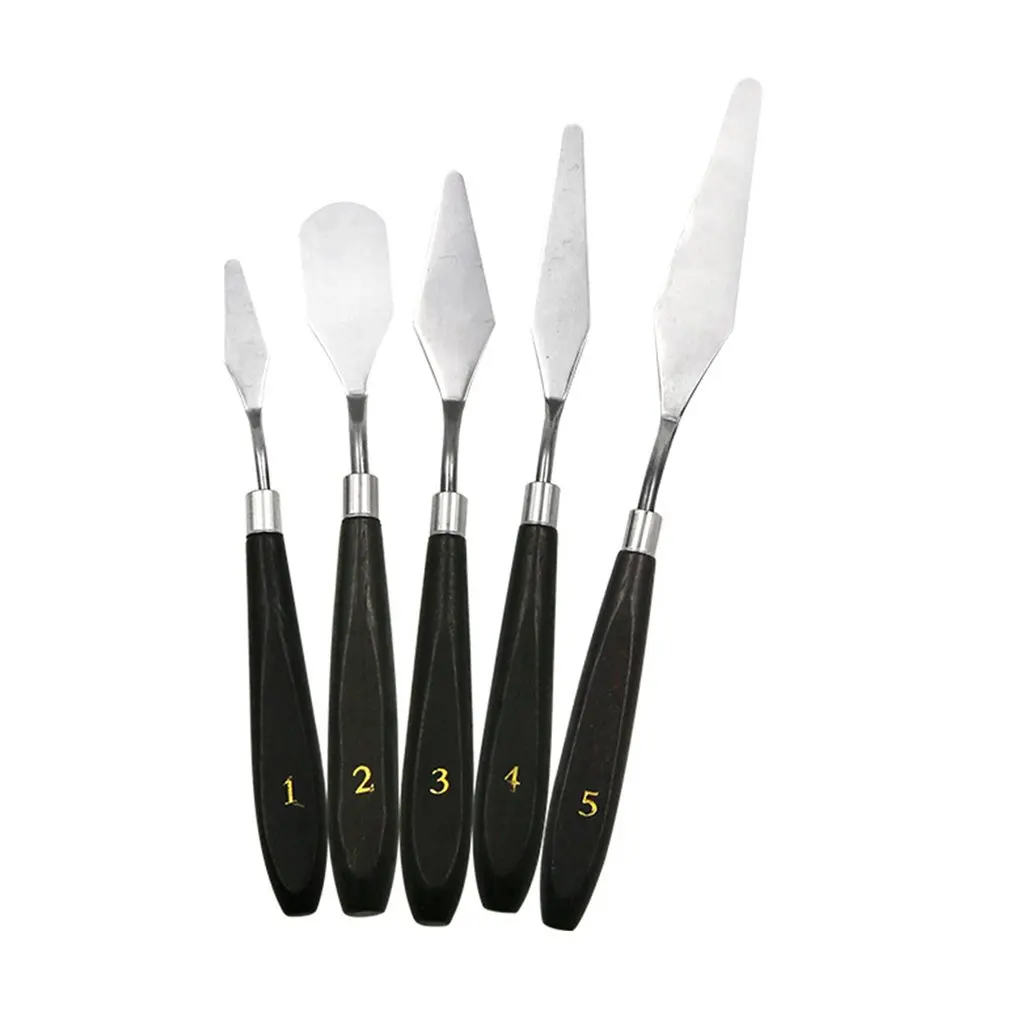 5PCS Painting Knife Set Palette Knife Stainless Steel Spatula Kit for Artist Canvas Oil Paint Color Mixing Painting Tool Set
5PCS Painting Knife Set Palette Knife Stainless Steel Spatula Kit for Artist Canvas Oil Paint Color Mixing Painting Tool Set