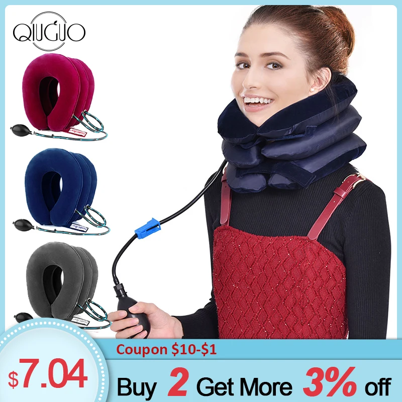 3 Layer Inflatable Air Cervical Neck Traction Device Neck Care Therapy Device For Vertebrae Traction Relief Neck Stretcher
3 Layer Inflatable Air Cervical Neck Traction Device Neck Care Therapy Device For Vertebrae Traction Relief Neck Stretcher