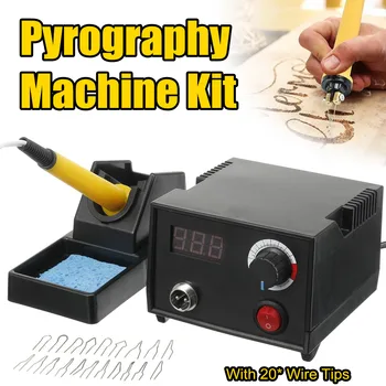 30W Adjustable Temperature Wood Burner Pyrography Pen Burning Machine Gourd Crafts Tool Set With Wire Tips Cleaning Sponge 110V
30W Adjustable Temperature Wood Burner Pyrography Pen Burning Machine Gourd Crafts Tool Set With Wire Tips Cleaning Sponge 110V