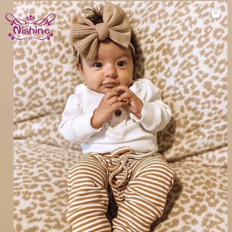 Nishine 13 CM Solid Color Striped Bowknot Baby Elastic Nylon Headband Fashion Toddler Hairband DIY Headwear Photography Props
Nishine 13 CM Solid Color Striped Bowknot Baby Elastic Nylon Headband Fashion Toddler Hairband DIY Headwear Photography Props