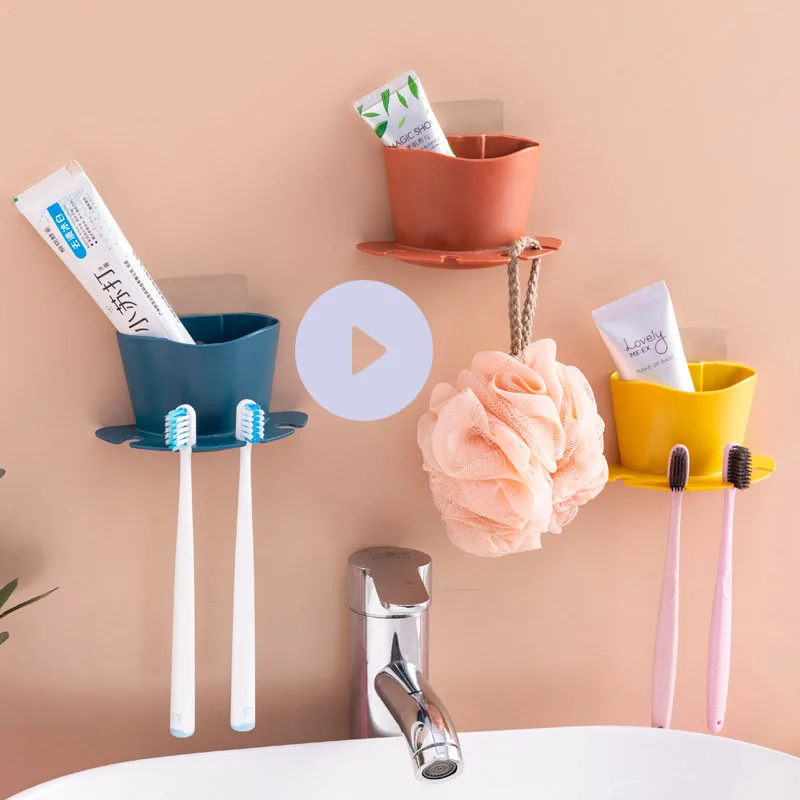 1 / 2pcs Bathroom Toothbrush Storage Rack Suction Wall Type Wash Cup Set Device Rack Free Punch Razor Toothpaste Storage Tool
1 / 2pcs Bathroom Toothbrush Storage Rack Suction Wall Type Wash Cup Set Device Rack Free Punch Razor Toothpaste Storage Tool