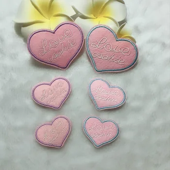 100pcs/lot Embroidery Patches Letters Clothing Accessories Pink Love Heart Heat Transfer Badge Iron Clothes Skirt Dress Decorals 
100pcs/lot Embroidery Patches Letters Clothing Accessories Pink Love Heart Heat Transfer Badge Iron Clothes Skirt Dress Decorals