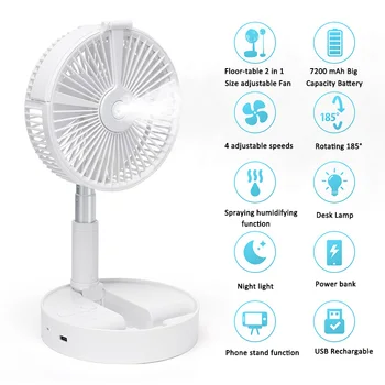 Portable USB Mini Fan Rechargeable Telescopic Foldable Fan Air Cooler with Humidification Lamp Holder Tablet Phone Desktop Stand
Portable USB Mini Fan Rechargeable Telescopic Foldable Fan Air Cooler with Humidification Lamp Holder Tablet Phone Desktop Stand