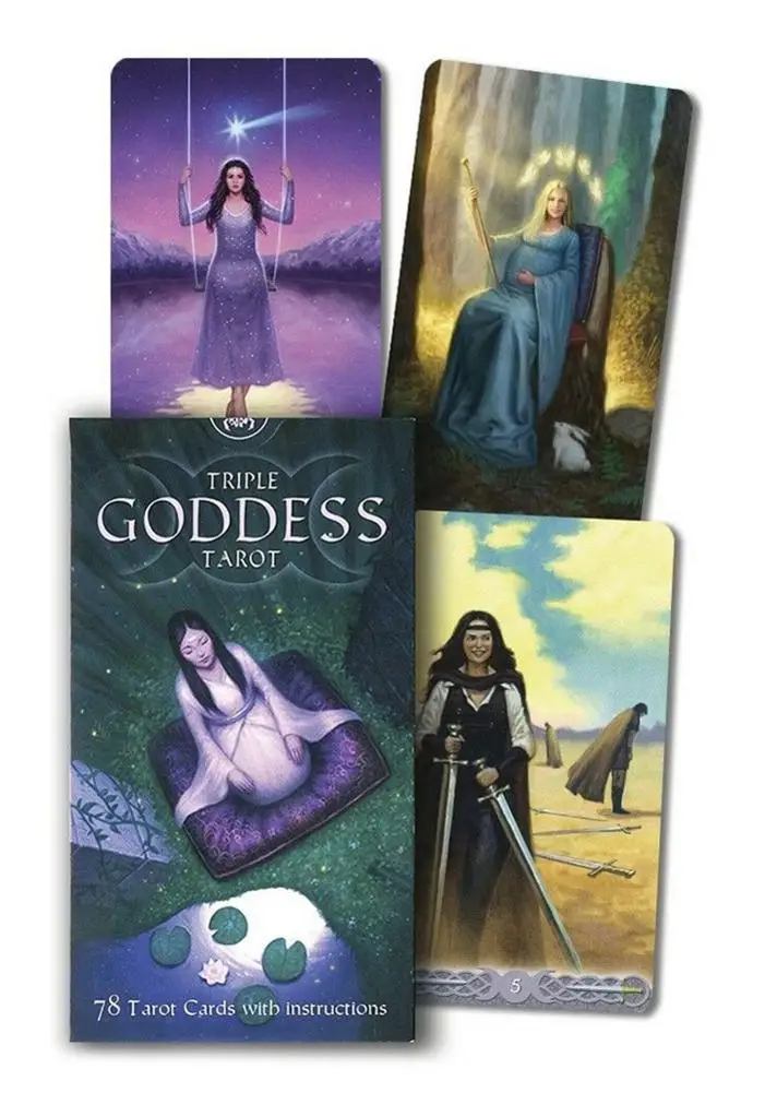 78PCS/Set Tarot Cards English Version Triple Goddess Tarot Game Card Divination Card Friend Party Entertainment Supplies
78PCS/Set Tarot Cards English Version Triple Goddess Tarot Game Card Divination Card Friend Party Entertainment Supplies