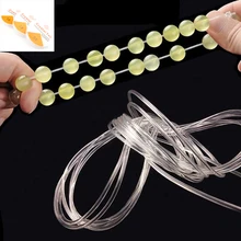 1 rolo Transparente Fio de Linha De Cristal Elástica Cabo Beading Cordas Tópico Para Fazer Jóias DIY Pulseira Colar Acessórios(China)
