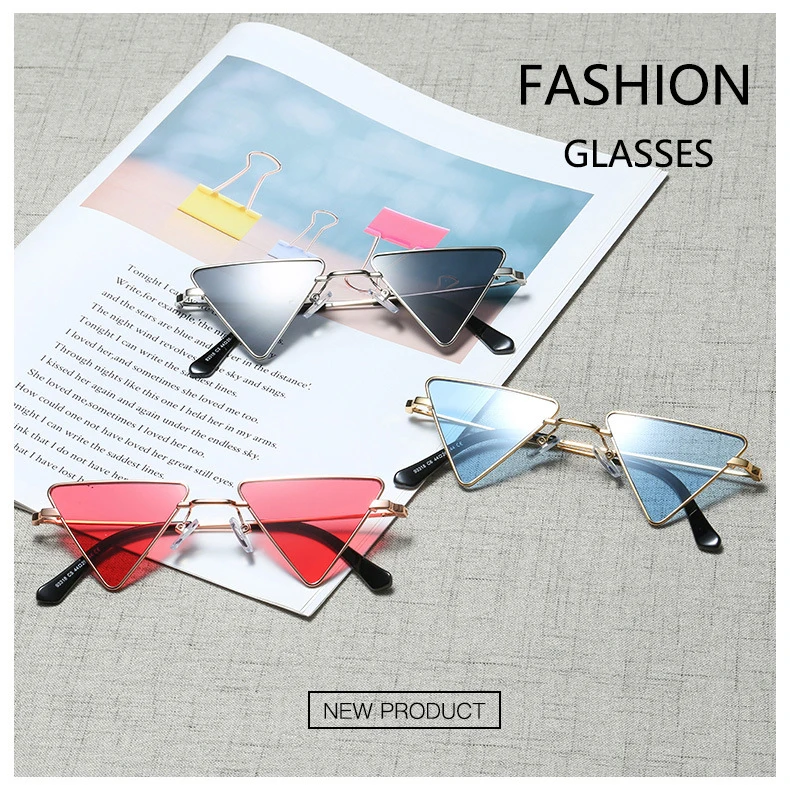 unique ladies black triangle sunglasses small cat