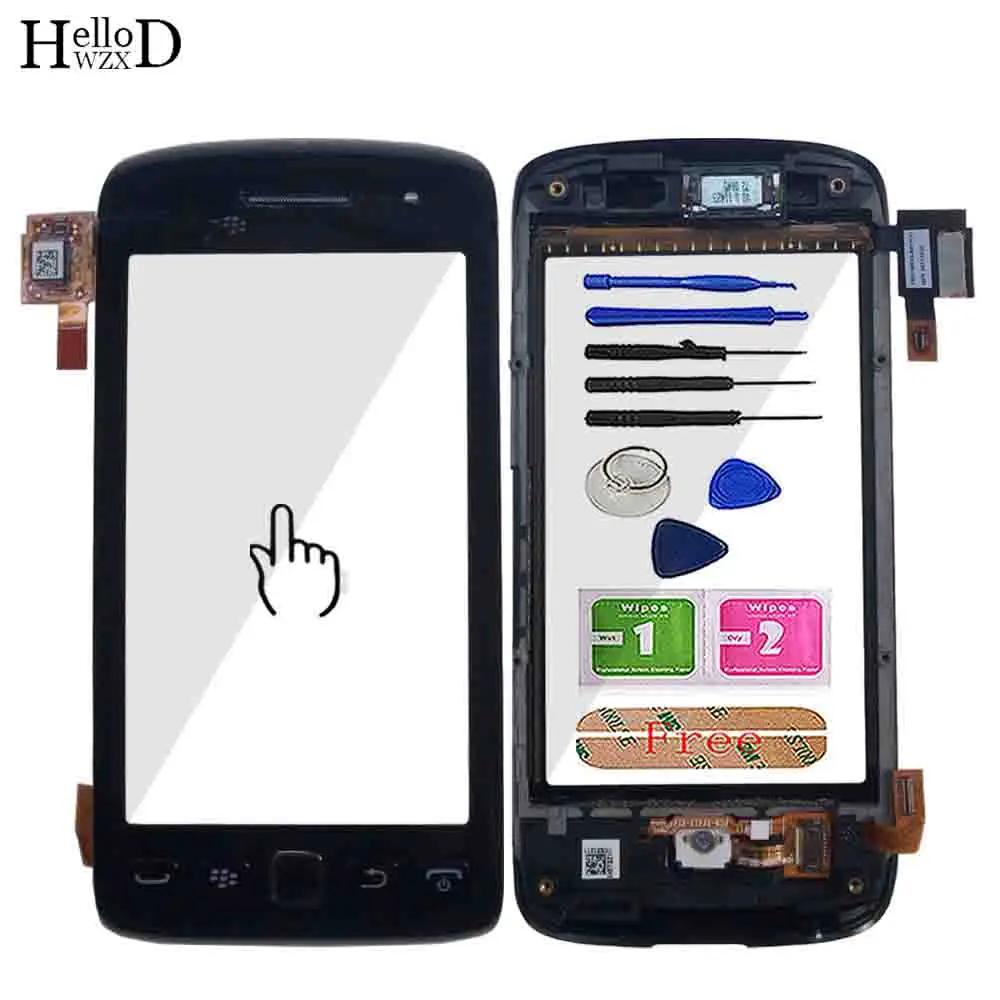 3.7inch Touch Screen For BlackBerry 9850 9860 Touch Screen With Frame Panel Digitizer Lens Sensor TouchScreen Tools 3M Glue
3.7inch Touch Screen For BlackBerry 9850 9860 Touch Screen With Frame Panel Digitizer Lens Sensor TouchScreen Tools 3M Glue