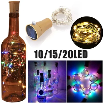 10LED / 15LED / 20LED Garland Solar Wine Bottle Lights Solar Cork Fairy Lights Christmas Light Copper Garland Wire String 
10LED / 15LED / 20LED Garland Solar Wine Bottle Lights Solar Cork Fairy Lights Christmas Light Copper Garland Wire String