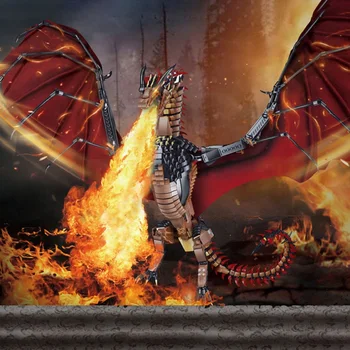 Building Blocks toy ABS plastic Building Blocks set Ice Dragon Dinosaur model assembled model building block toys
Building Blocks toy ABS plastic Building Blocks set Ice Dragon Dinosaur model assembled model building block toys