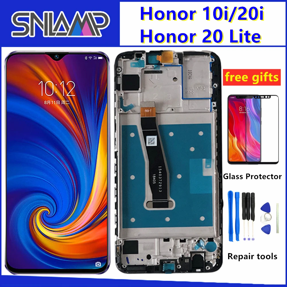 6.21" Original LCD For huawei Honor 10i 20i HRY-LX1T Display Touch Screen +Frame Digitizer Assembly For Honor 20 Lite LCD Screen
6.21" Original LCD For huawei Honor 10i 20i HRY-LX1T Display Touch Screen +Frame Digitizer Assembly For Honor 20 Lite LCD Screen