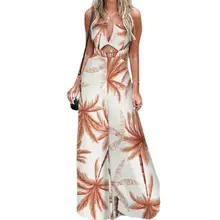 Cross Sling Halter Women Jumpsuit Soft Wide Leg Hollow Out Print Beach Romper for Vacation Low Cut Cold Shoulder Bohemian
Cross Sling Halter Women Jumpsuit Soft Wide Leg Hollow Out Print Beach Romper for Vacation Low Cut Cold Shoulder Bohemian