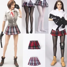 1/6 Scale TYM023 ~26 TYM126 Women's School Uniform Vest Shirt Pleated Skirt Stockings Set for 12 Inch Action Figure 
1/6 Scale TYM023 ~26 TYM126 Women's School Uniform Vest Shirt Pleated Skirt Stockings Set for 12 Inch Action Figure