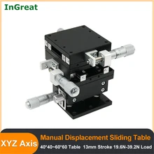 XYZ Axis Micrometer Manual Displacement Platform Optical Linear Stage LGD40 LGD60 Horizontal Lifting Fine-tuning Sliding Table
XYZ Axis Micrometer Manual Displacement Platform Optical Linear Stage LGD40 LGD60 Horizontal Lifting Fine-tuning Sliding Table