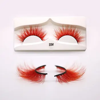 LIYATTON Red Mink Color Eyelashes Dramatic exaggerated Makeup Colorful Eye Lashes Wholesale Long Fluffy Makeup Extension Tools 
LIYATTON Red Mink Color Eyelashes Dramatic exaggerated Makeup Colorful Eye Lashes Wholesale Long Fluffy Makeup Extension Tools