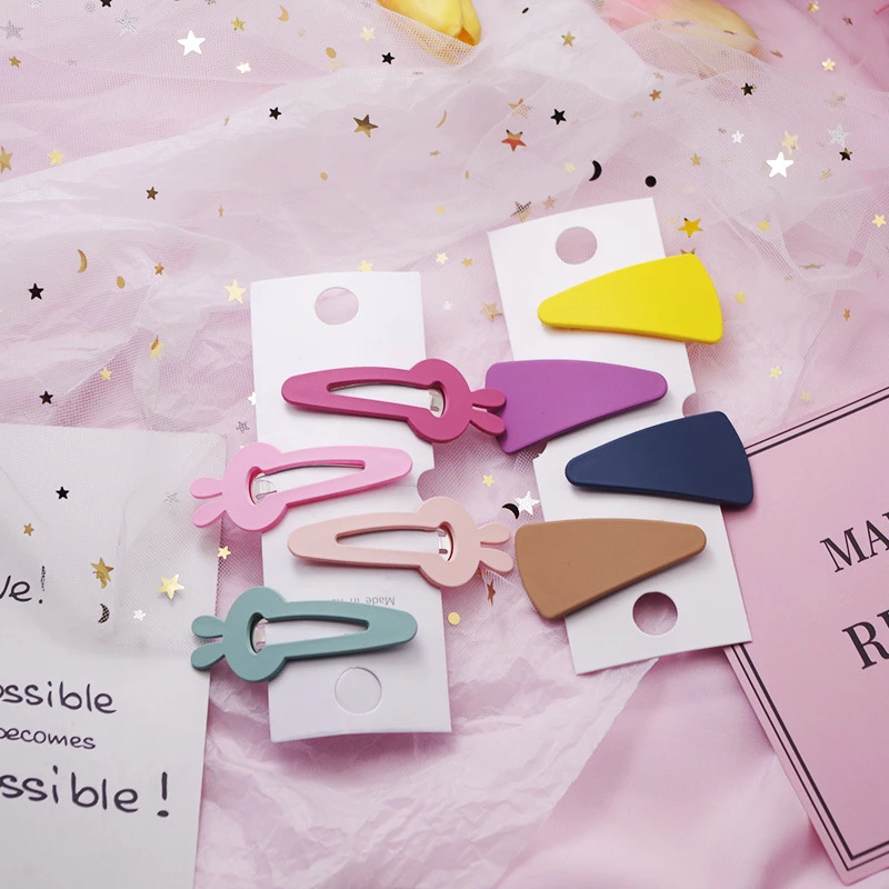 Geometric Rabbit Matte Color Hairpins Hair Clip Candy Hair Accessories For Girls 4pcs / set Barrettes Headdress Children Star
Geometric Rabbit Matte Color Hairpins Hair Clip Candy Hair Accessories For Girls 4pcs / set Barrettes Headdress Children Star