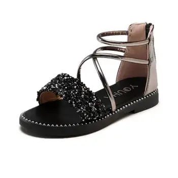 Medium Big Girls Princess Shoes Rome Sandals Casual Cross Soft Sole Sandals Rhinestone Children's Dress Sandals
Medium Big Girls Princess Shoes Rome Sandals Casual Cross Soft Sole Sandals Rhinestone Children's Dress Sandals