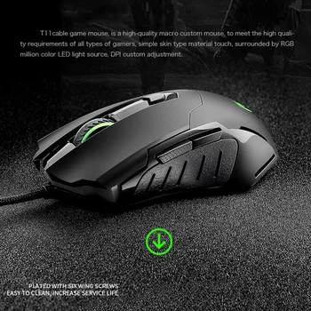Anti-fingerprint Sweat-resistant Gaming Mouse Backlight 2400dpi 5.8GHZ Wired USB Mouse For Desktop Computer
Anti-fingerprint Sweat-resistant Gaming Mouse Backlight 2400dpi 5.8GHZ Wired USB Mouse For Desktop Computer