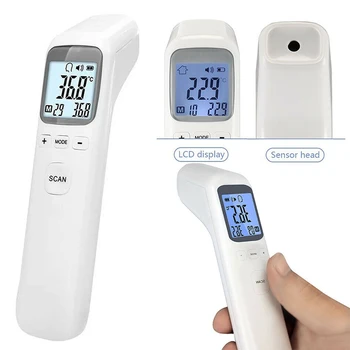 Digital Infrared Forehead Thermometer No Touch Adult Body Temperature LCD Keep The Sensor Between 3 - 5cm
Digital Infrared Forehead Thermometer No Touch Adult Body Temperature LCD Keep The Sensor Between 3 - 5cm