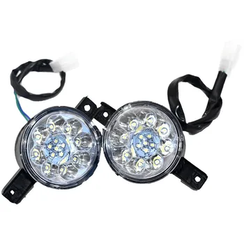 

12V Pair LED Left Right Head Light Lamp For Bull 110CC 125CC Farm Quad Dirt Bike ATV