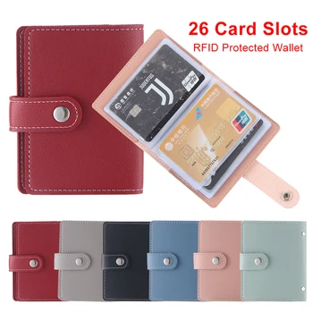 Hot Sale 26 Card Slots Women Credit Card Wallet Fashion Cute Cards Holder Candy Color Korean Wallet for Cards Cardholder
Hot Sale 26 Card Slots Women Credit Card Wallet Fashion Cute Cards Holder Candy Color Korean Wallet for Cards Cardholder