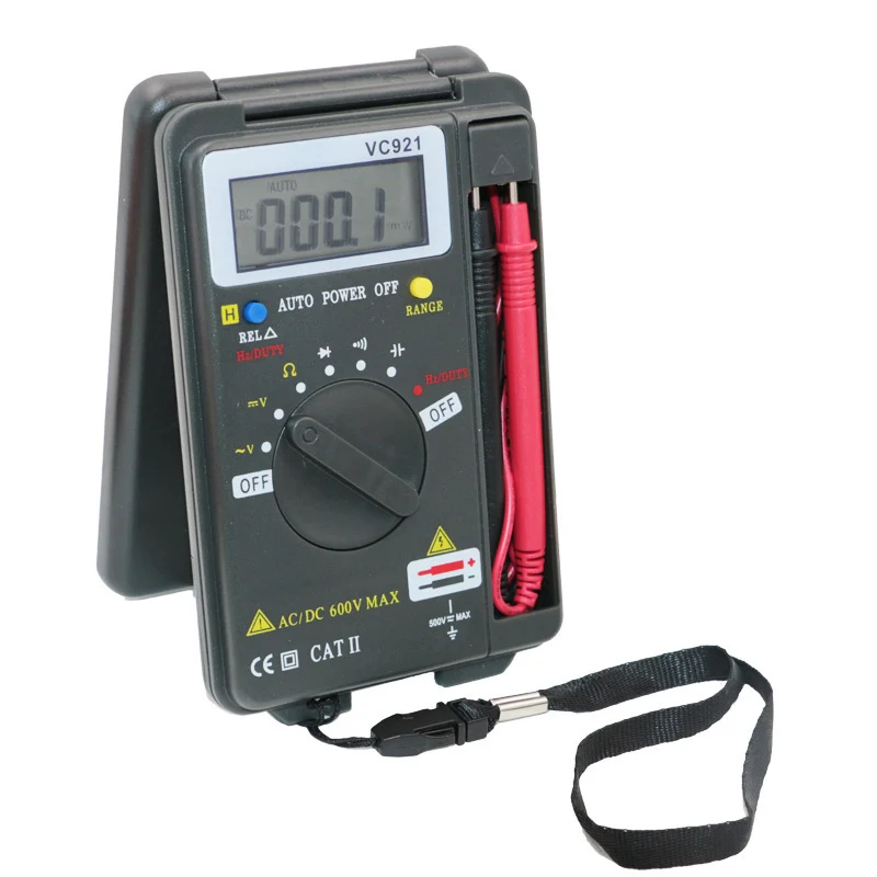 New VC921 Multimeter LCD Display DMM Integrated Handheld Pocket Mini Digital Multimeter With Test Leads new
New VC921 Multimeter LCD Display DMM Integrated Handheld Pocket Mini Digital Multimeter With Test Leads new