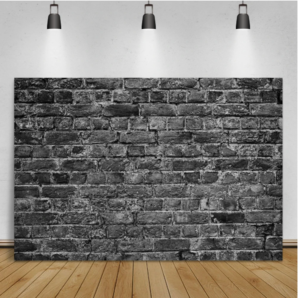 Laeacco Black Vintage Brick Wall Grunge Photography Background Room Decora Birthday Portrait Backdrop Photozone For Photo Studio 
Laeacco Black Vintage Brick Wall Grunge Photography Background Room Decora Birthday Portrait Backdrop Photozone For Photo Studio