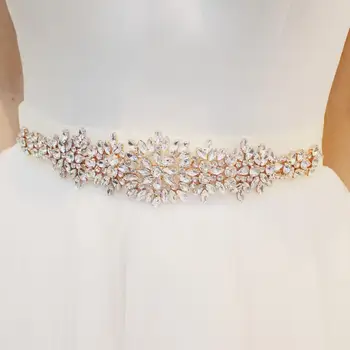 Rose Gold Colour Wedding Belt Crystal Rhinestones Bridal Belt Sash Pink Blue White Ribbon Gown Evening Dress Accessories m104
Rose Gold Colour Wedding Belt Crystal Rhinestones Bridal Belt Sash Pink Blue White Ribbon Gown Evening Dress Accessories m104
