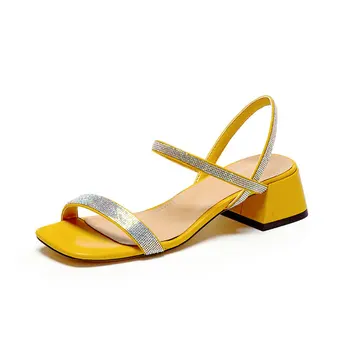 Brand New Square Toe Buckle Shoes Fashion Med Heel Sandal Narrow Band Casual Sandals Ladies Elegant Shoes 
Brand New Square Toe Buckle Shoes Fashion Med Heel Sandal Narrow Band Casual Sandals Ladies Elegant Shoes