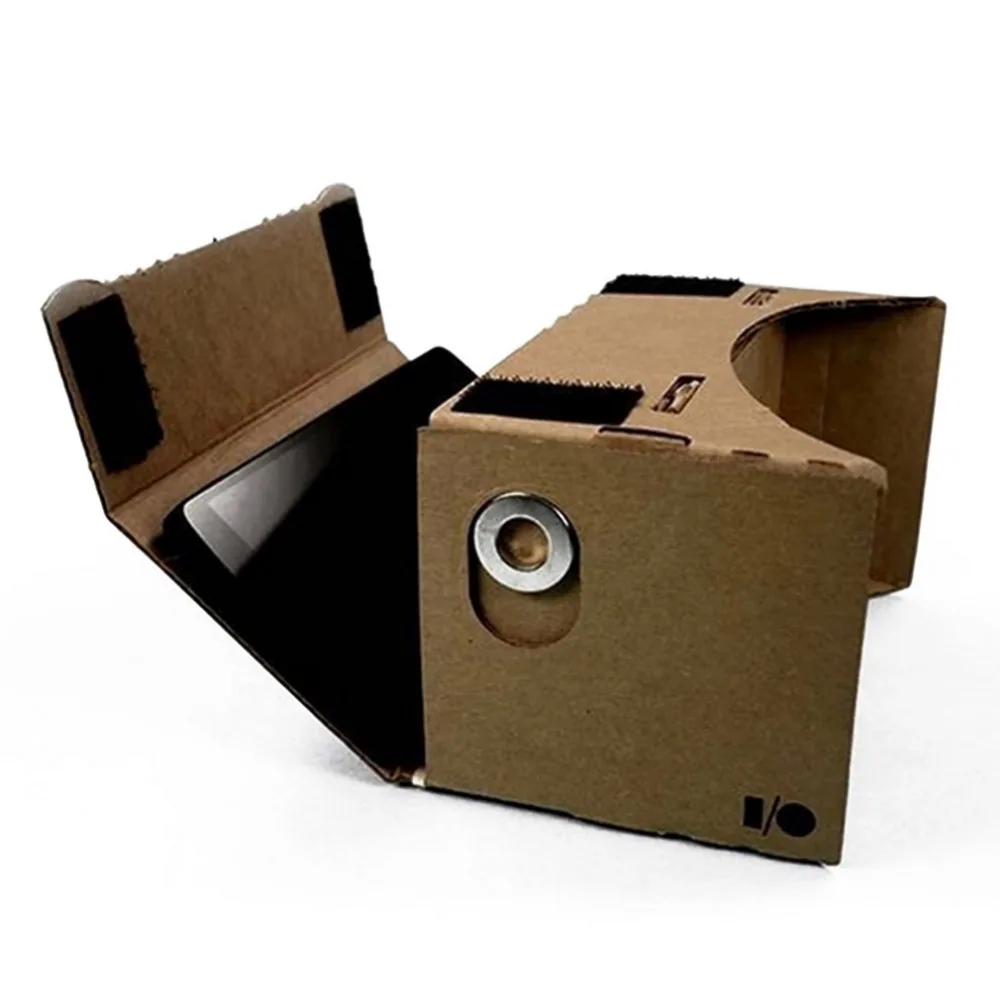 Ulter Clear DIY Cardboard 3D VR Virtual Reality Glasses For Smartphone High quality DIY Magnet Google Cardboards Glasses