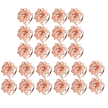 24 Pcs Alloy Napkin Rings Napkin Holder Adornment Exquisite Household Napkins Rings Set Floral Rhinestone Napkin Rings for Weddi
24 Pcs Alloy Napkin Rings Napkin Holder Adornment Exquisite Household Napkins Rings Set Floral Rhinestone Napkin Rings for Weddi