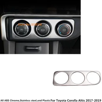 For Toyota Corolla Altis 2017 2018 2019 car garnish cover trim stainless steel middle Air conditioning switch Outlet Vent 1pcs 
For Toyota Corolla Altis 2017 2018 2019 car garnish cover trim stainless steel middle Air conditioning switch Outlet Vent 1pcs