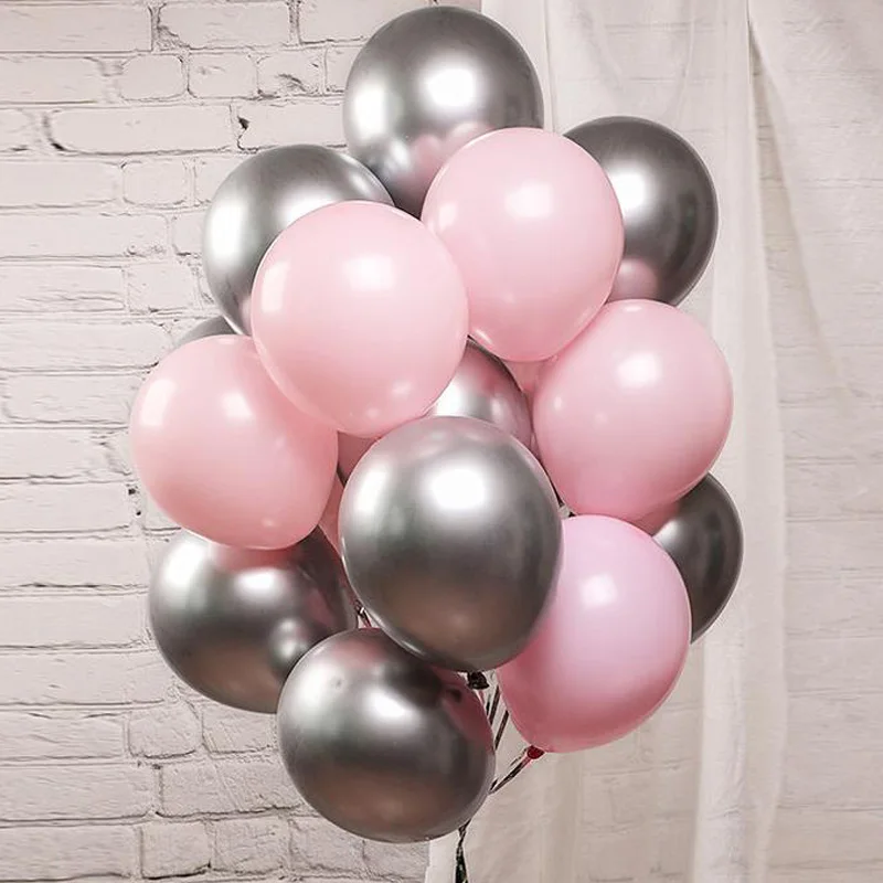 10pcs/lot Chrome Silver Pastel Pink Balloons Gold Confetti Transparent Balloons Birthday Wedding Party Decorations Baby Shower
10pcs/lot Chrome Silver Pastel Pink Balloons Gold Confetti Transparent Balloons Birthday Wedding Party Decorations Baby Shower