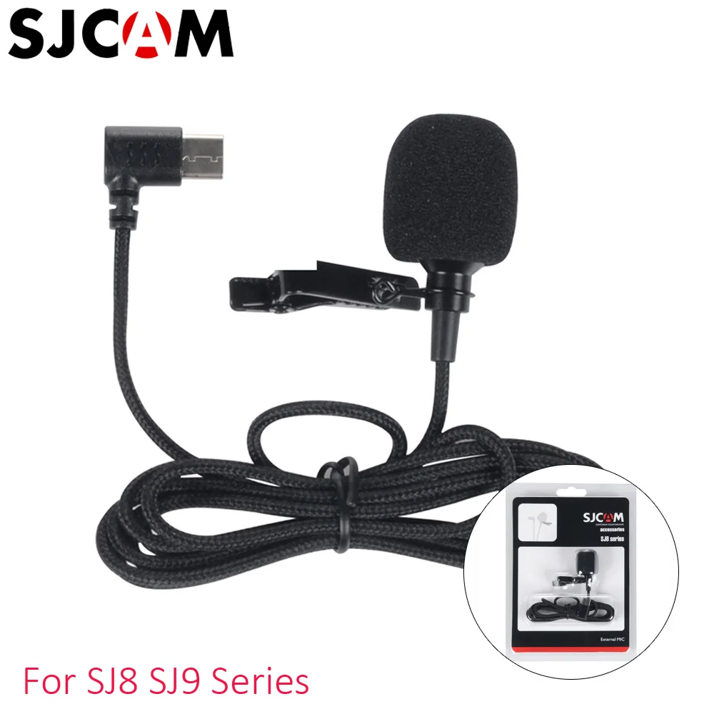 Оригинальный SJCAM SJ8 SJ9 аксессуары Type C разъем внешний микрофон для серии Strike Max 4K