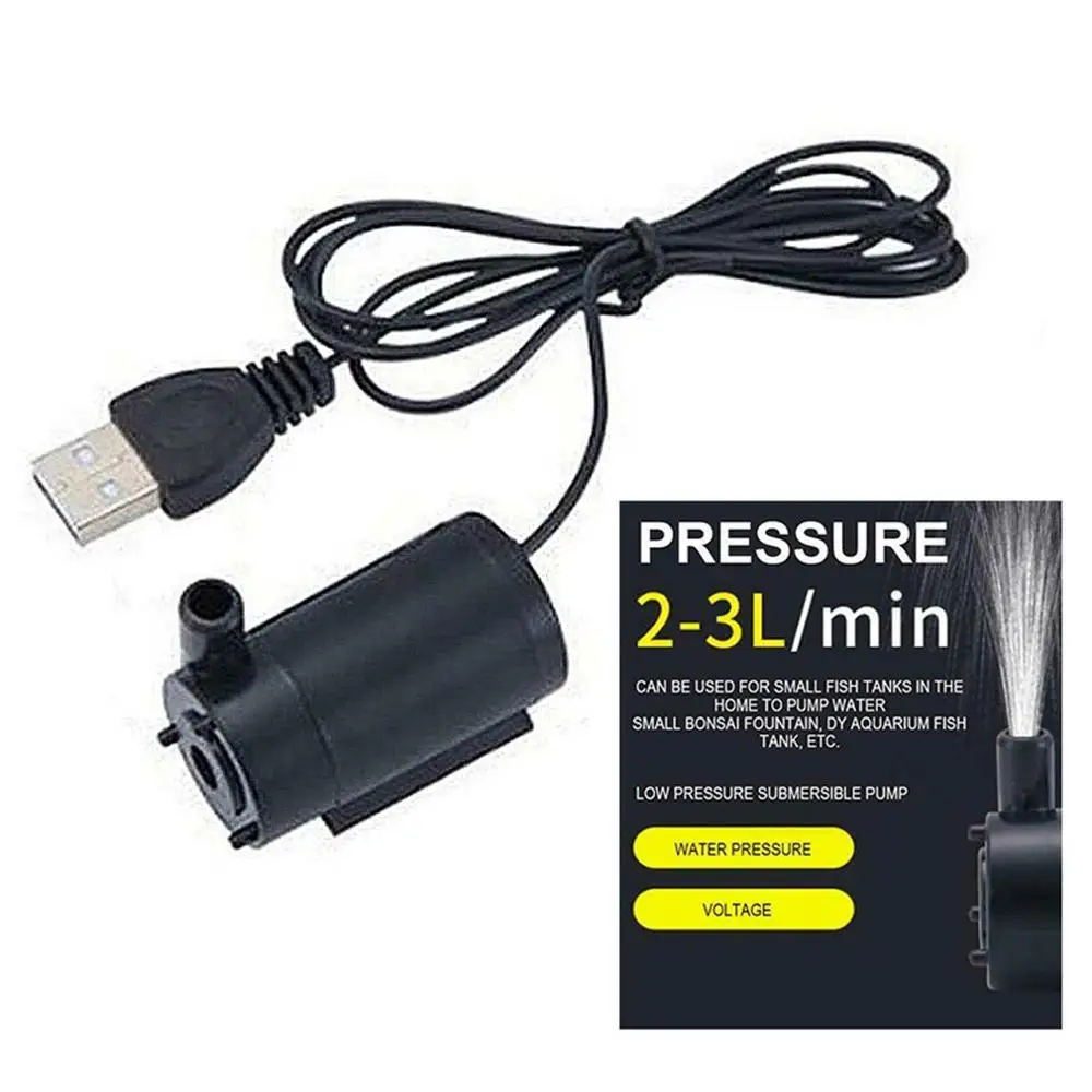 Погружной бесшумный водяной насос, USB кабель 1 м, 3 в, 5 В, 6 В постоянного тока, аксессуары для аквариума, с USB разъемом
Погружной бесшумный водяной насос, USB кабель 1 м, 3 в, 5 В, 6 В постоянного тока, аксессуары для аквариума, с USB разъемом
